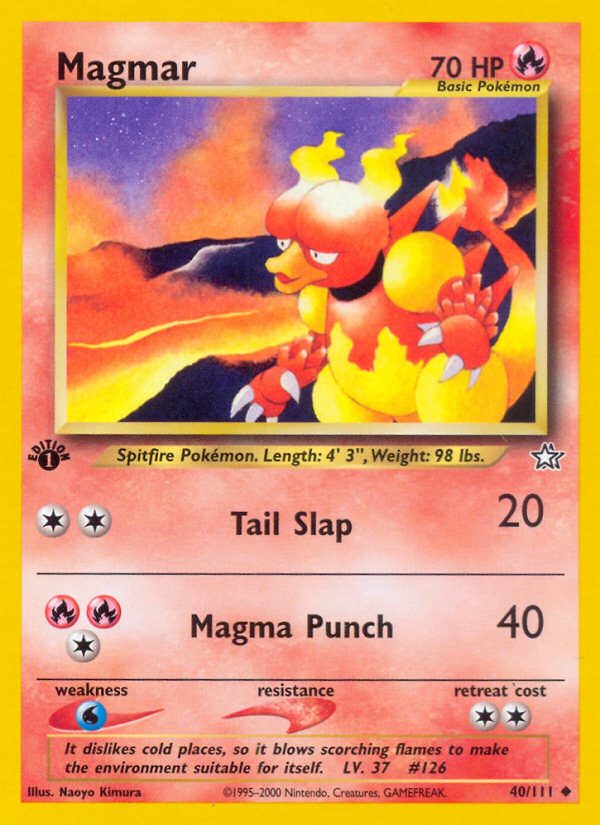 Magmar (40/111) [Neo Genesis 1st Edition]