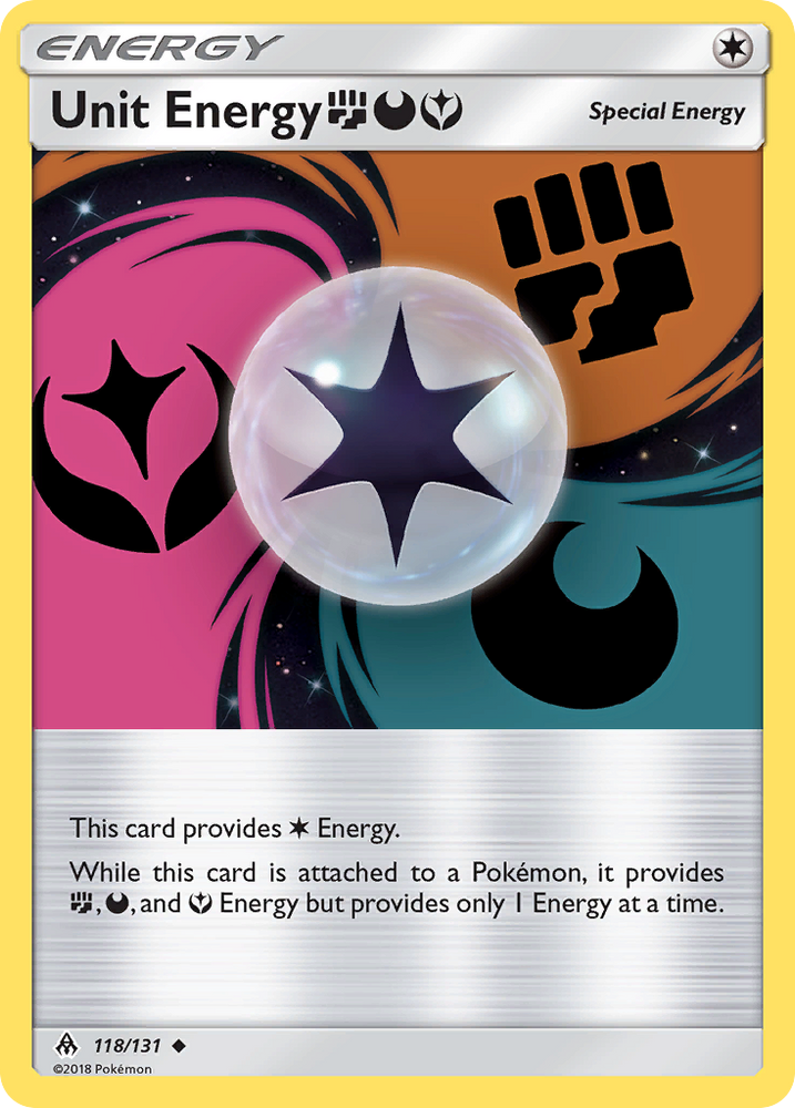 Unit Energy (118/131) (Fighting, Darkness, Fairy) [Sun & Moon: Forbidden Light]