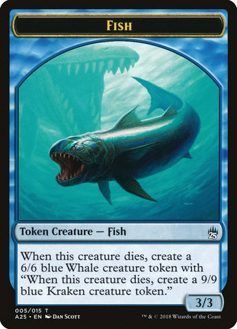 Fish // Kraken [Masters 25 Tokens]