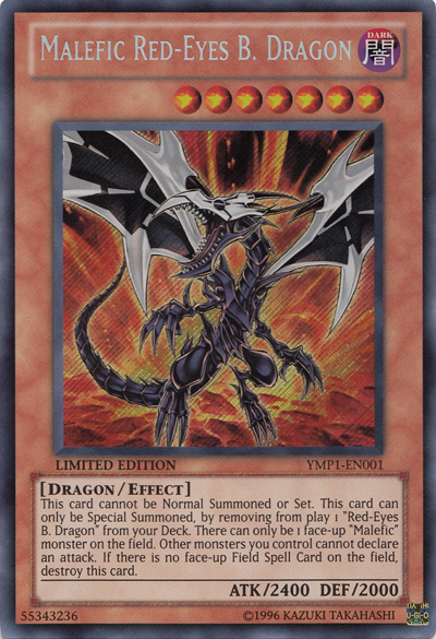 Malefic Red-Eyes B. Dragon [YMP1-EN001] Secret Rare