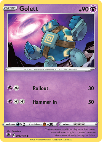 Golett (076/189) [Sword & Shield: Darkness Ablaze]