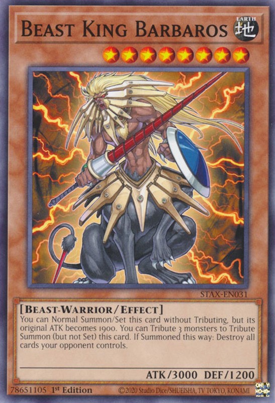 Beast King Barbaros [STAX-EN031] Common