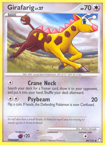 Girafarig (49/123) [Diamond & Pearl: Mysterious Treasures]