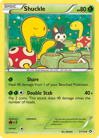 Shuckle (3/113) [Black & White: Legendary Treasures]