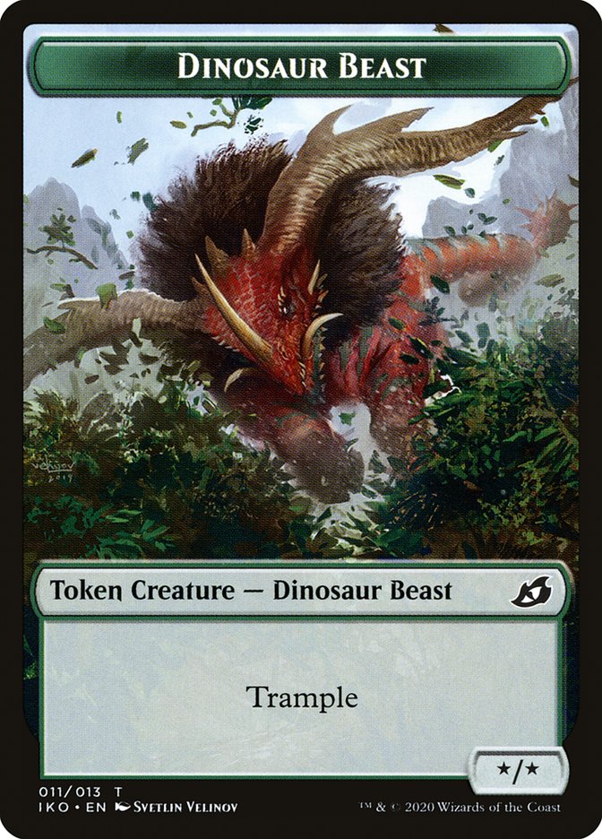 Dinosaur Beast [Ikoria: Lair of Behemoths Tokens]