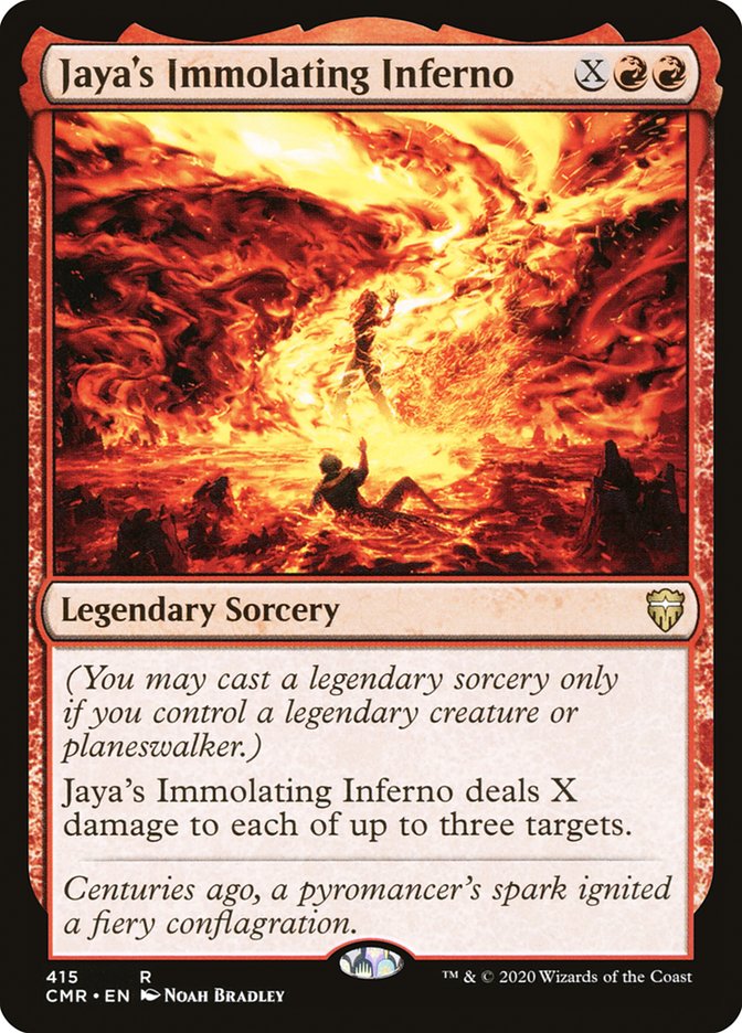 Jaya's Immolating Inferno [Commander Legends Commander Deck]