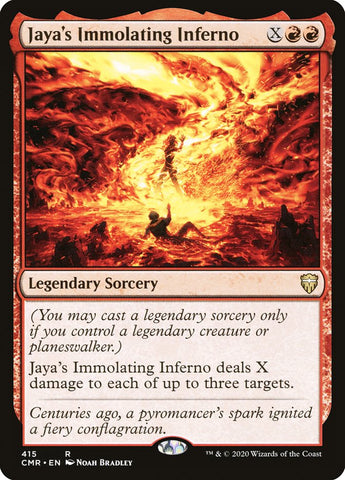 Jaya's Immolating Inferno [Commander Legends Commander Deck]