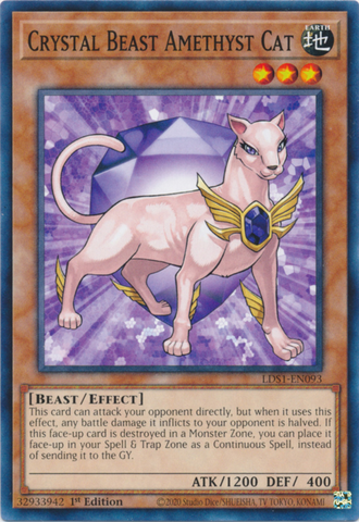 Crystal Beast Amethyst Cat [LDS1-EN093] Common