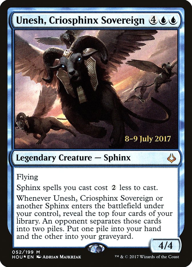 Unesh, Criosphinx Sovereign  [Hour of Devastation Prerelease Promos]