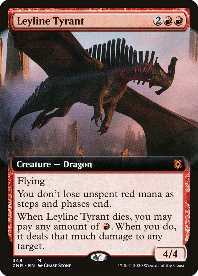 Leyline Tyrant (Extended) [Zendikar Rising Extended Art]