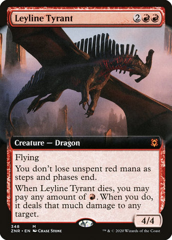 Leyline Tyrant (Extended) [Zendikar Rising Extended Art]