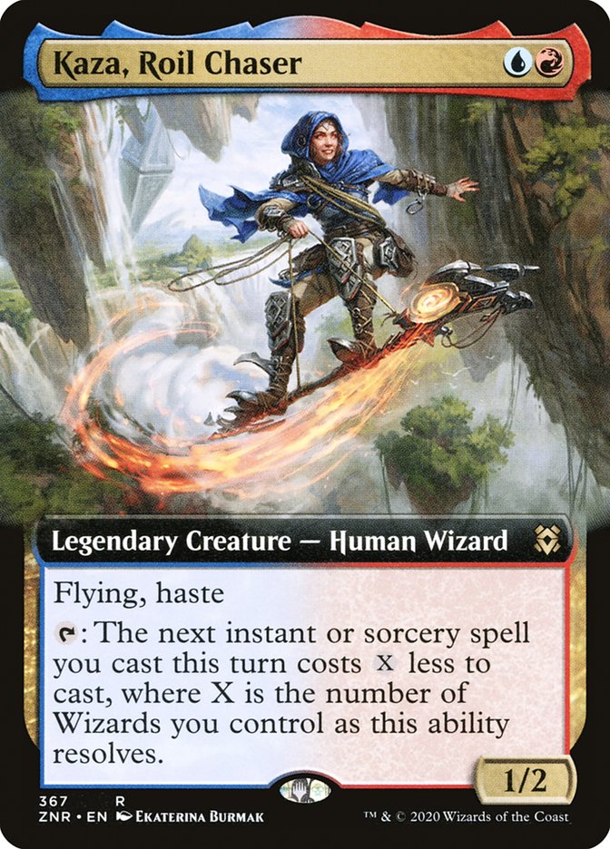 Kaza, Roil Chaser (Extended) [Zendikar Rising Extended Art]