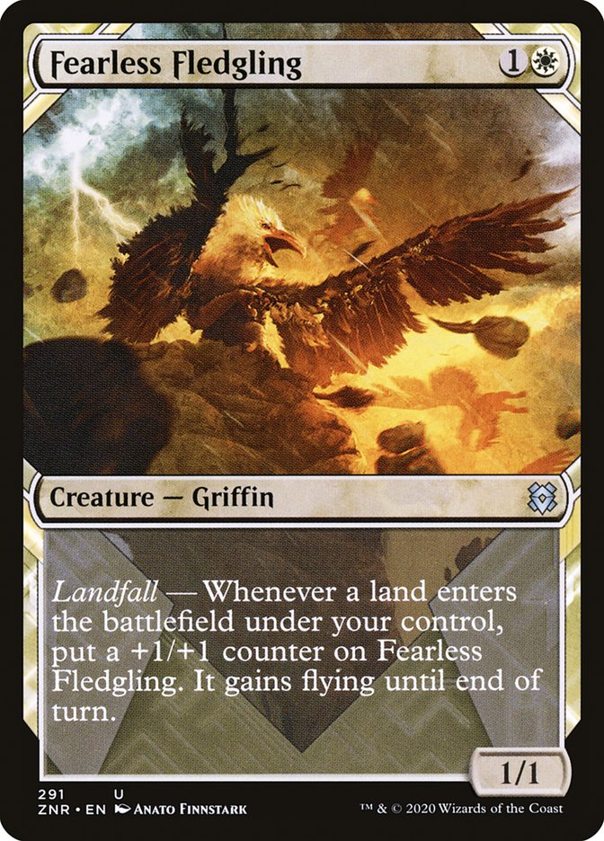 Fearless Fledgling (Showcase) [Zendikar Rising Extended Art]