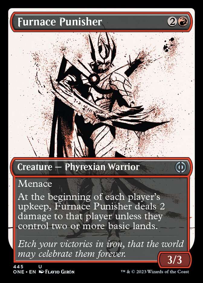Furnace Punisher (Showcase Ichor Step-and-Compleat Foil) [Phyrexia: All Will Be One]