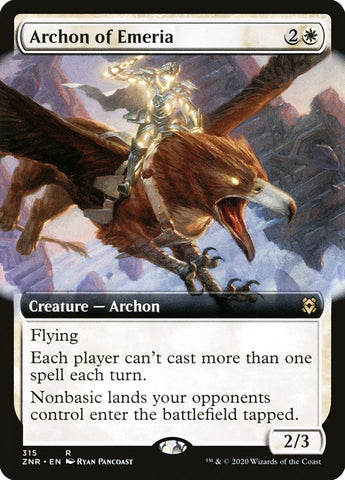 Archon of Emeria (Extended) [Zendikar Rising Extended Art]