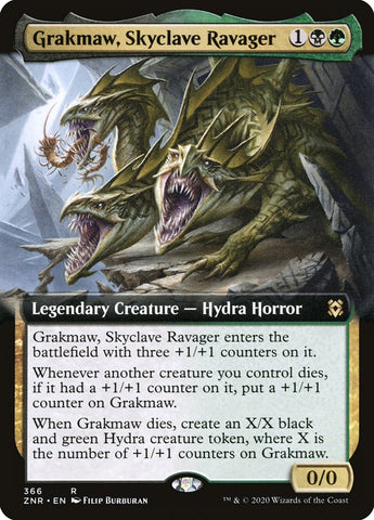 Grakmaw, Skyclave Ravager (Extended) [Zendikar Rising Extended Art]
