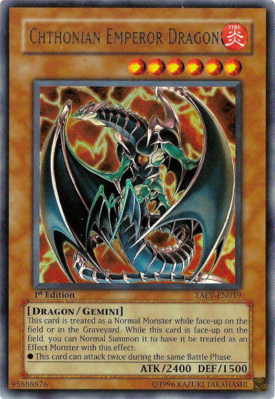 Chthonian Emperor Dragon [TAEV-EN019] Ultra Rare