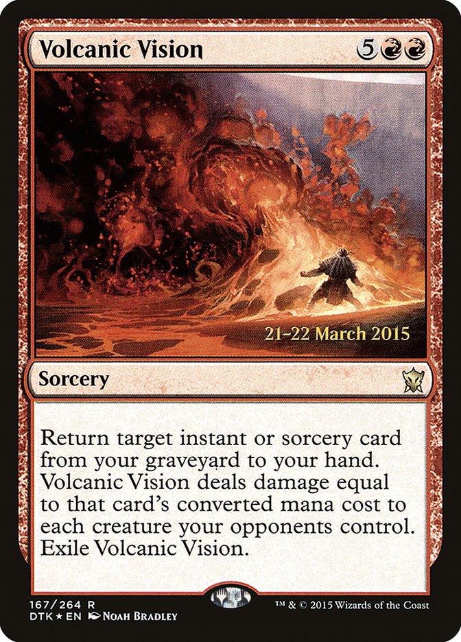 Volcanic Vision  [Dragons of Tarkir Prerelease Promos]