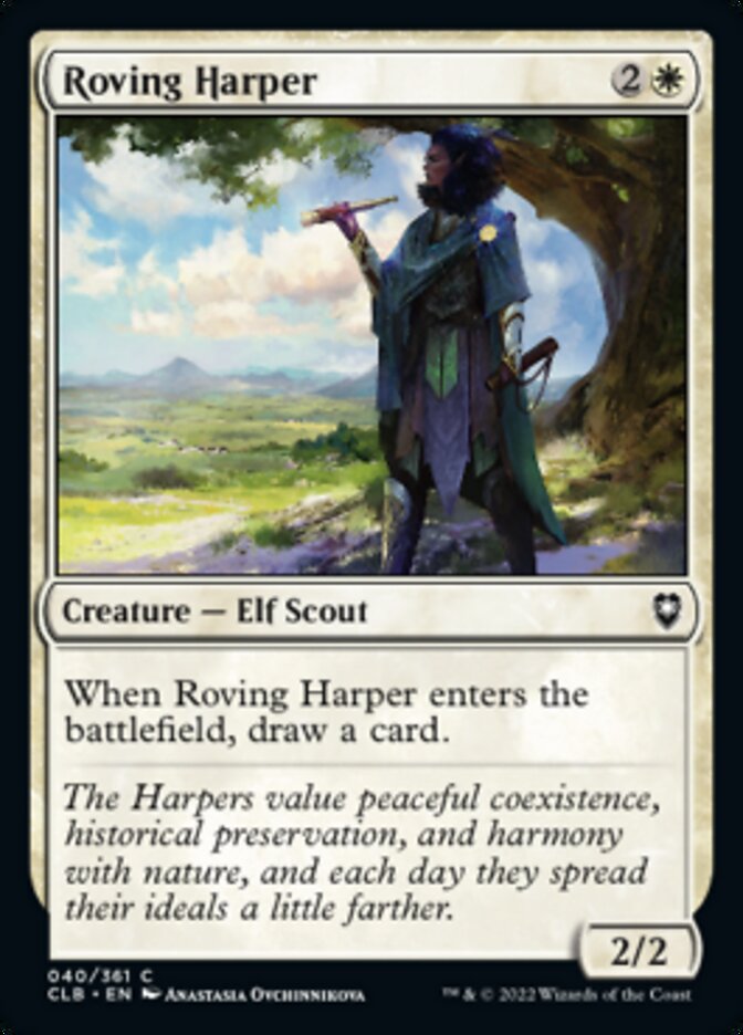 Roving Harper [Commander Legends: Battle for Baldur's Gate]