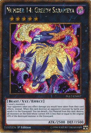 Number 14: Greedy Sarameya [PGL2-EN017] Gold Secret Rare