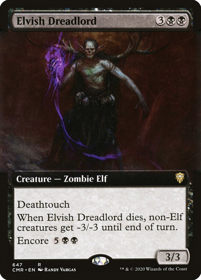 Elvish Dreadlord (Extended) [Commander Legends Extended]