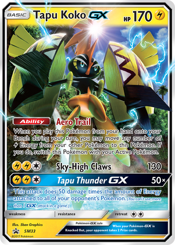 Tapu Koko GX (SM33) [Sun & Moon: Black Star Promos]