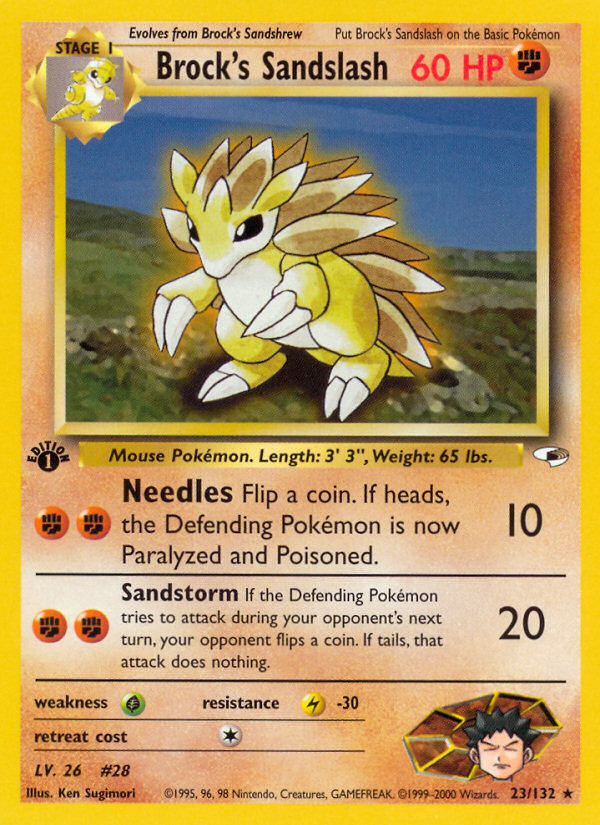 Brock's Sandslash (23/132) [Gym Heroes 1st Edition]