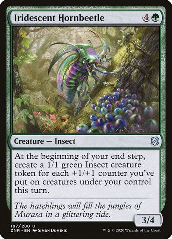 Iridescent Hornbeetle [Zendikar Rising]