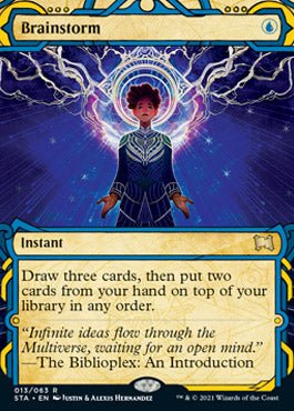 Brainstorm (Etched Foil) [Strixhaven Mystical Archive]