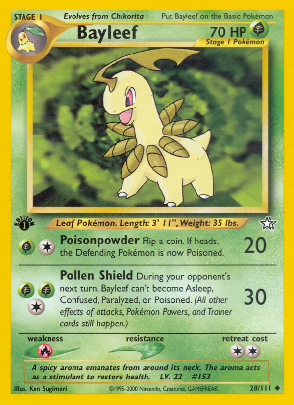 Bayleef (28/111) [Neo Genesis 1st Edition]