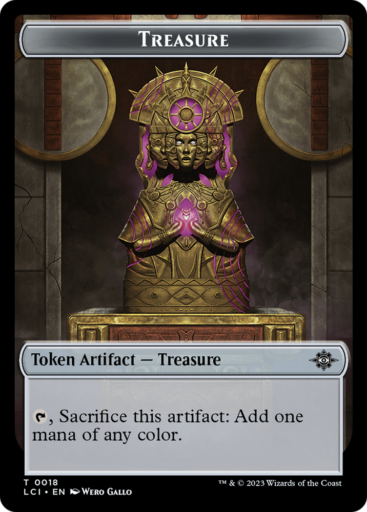 Treasure (0018) // Bat Double-Sided Token [The Lost Caverns of Ixalan Tokens]