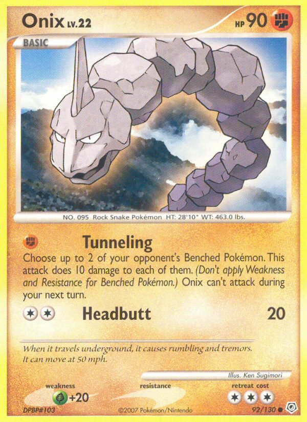 Onix (92/130) [Diamond & Pearl: Base Set]