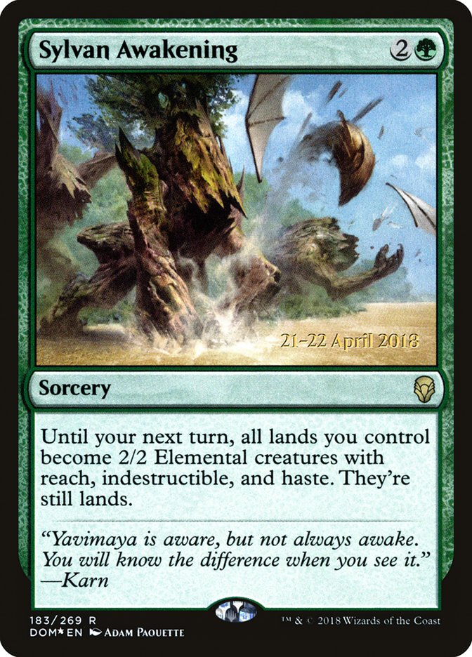 Sylvan Awakening  [Dominaria Prerelease Promos]