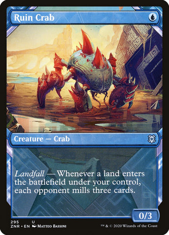 Ruin Crab (Showcase) [Zendikar Rising Extended Art]