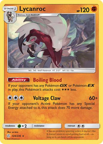 Lycanroc (124/236) [Sun & Moon: Cosmic Eclipse]