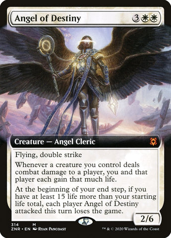 Angel of Destiny (Extended) [Zendikar Rising Extended Art]