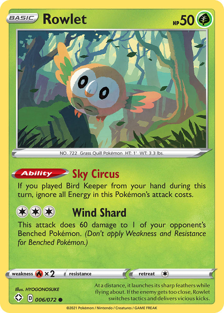 Rowlet (006/072) [Sword & Shield: Shining Fates]