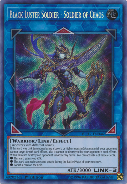 Black Luster Soldier - Soldier of Chaos [BLHR-EN046] Secret Rare