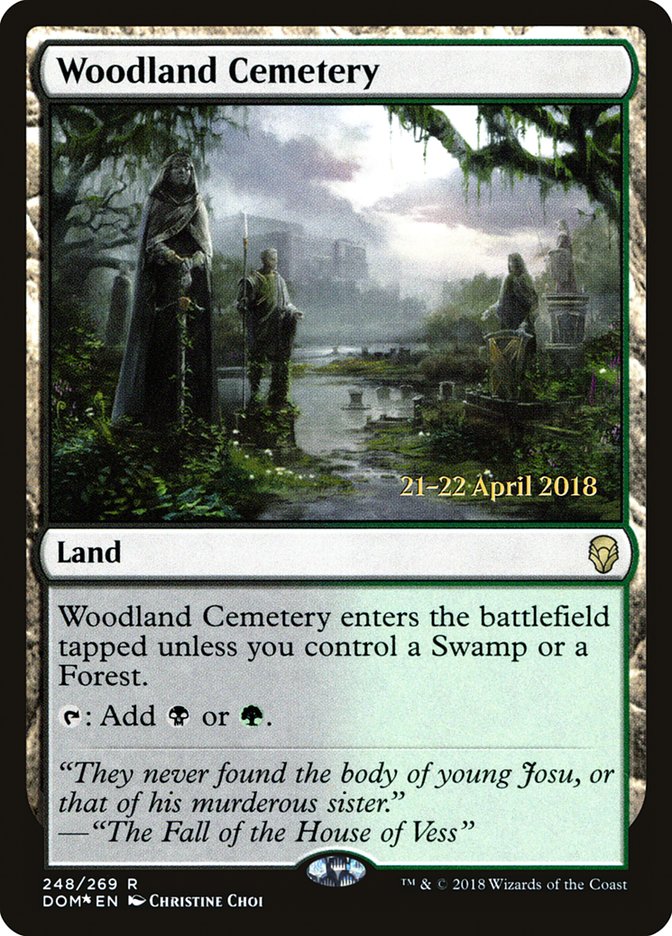 Woodland Cemetery  [Dominaria Prerelease Promos]