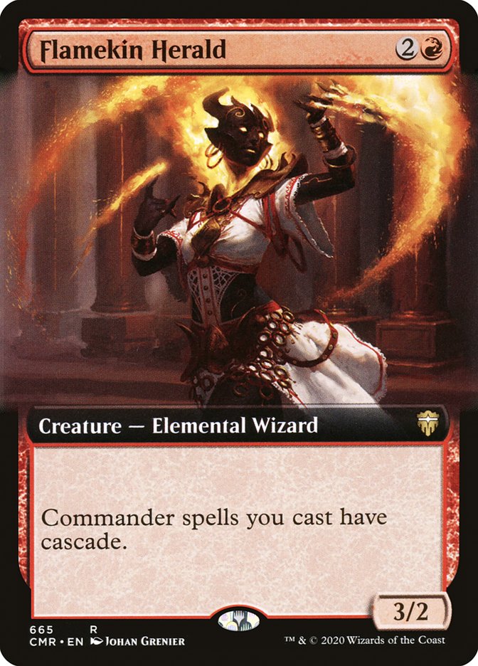 Flamekin Herald (Extended) [Commander Legends Extended]