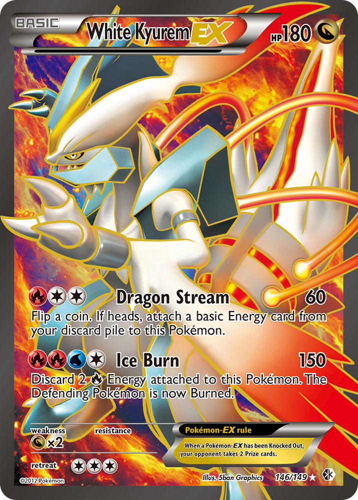 White Kyurem EX (146/149) [Black & White: Boundaries Crossed]