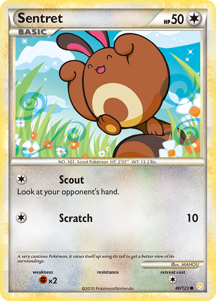 Sentret (80/123) [HeartGold & SoulSilver: Base Set]