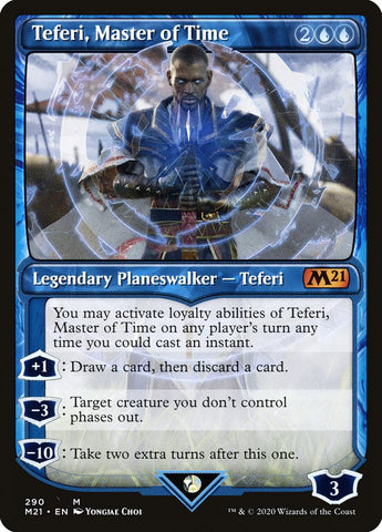 Teferi, Master of Time (Showcase) [Core Set 2021]