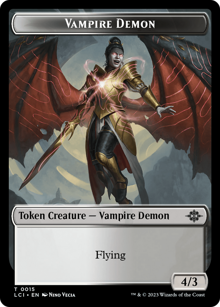 Gnome // Vampire Demon Double-Sided Token [The Lost Caverns of Ixalan Tokens]