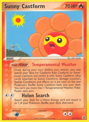 Sunny Castform (31/113) [EX: Delta Species]