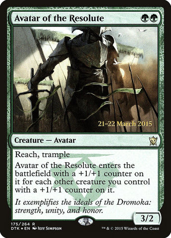 Avatar of the Resolute  [Dragons of Tarkir Prerelease Promos]