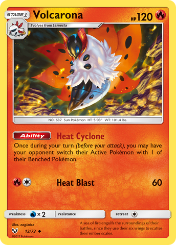 Volcarona (13/73) [Sun & Moon: Shining Legends]