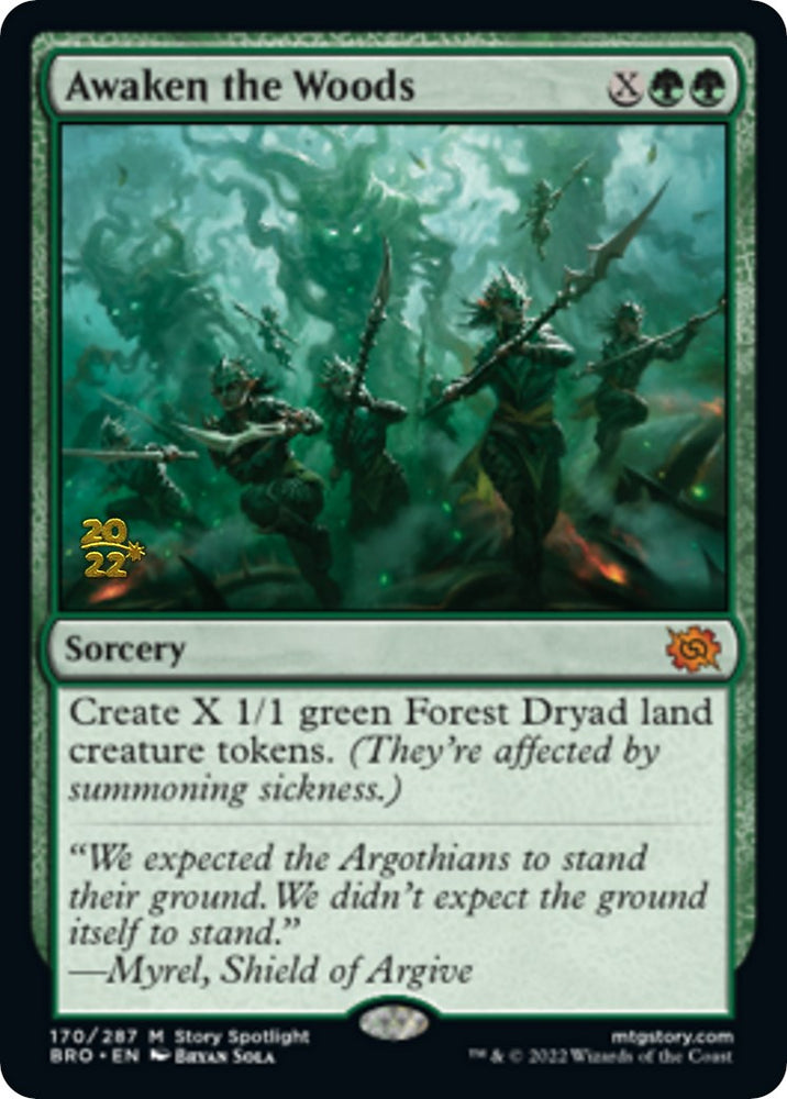 Awaken the Woods [The Brothers' War: Prerelease Promos]