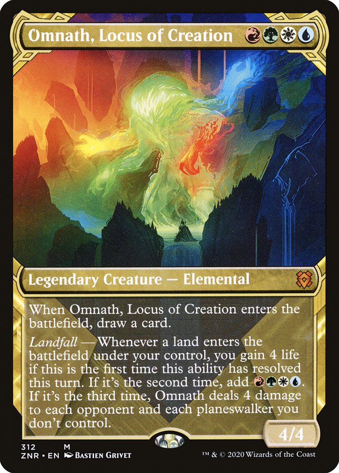 Omnath, Locus of Creation (Showcase) [Zendikar Rising Extended Art]