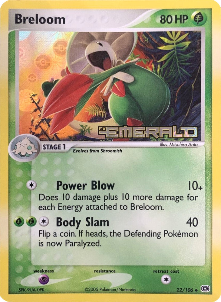 Breloom (22/106) (Stamped) [EX: Emerald]